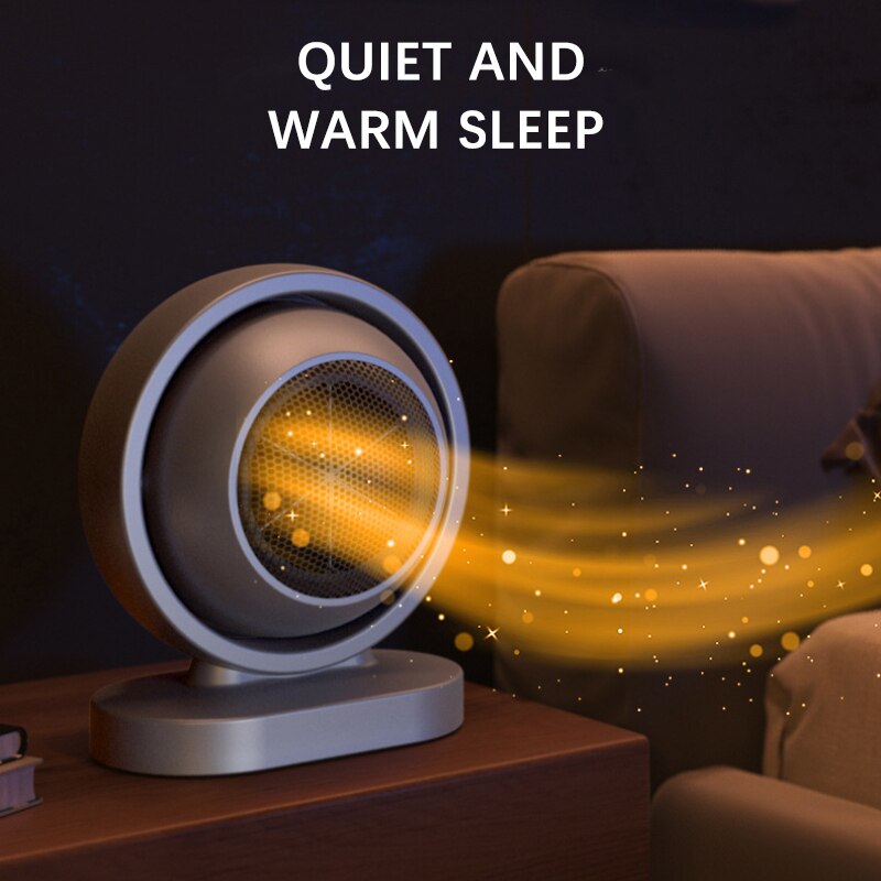 Mini Portable Quiet Adjustable Angle Desktop Fast Heating Wire Space Air Hot Electric Fan Heater for Winter Office Bedroom House