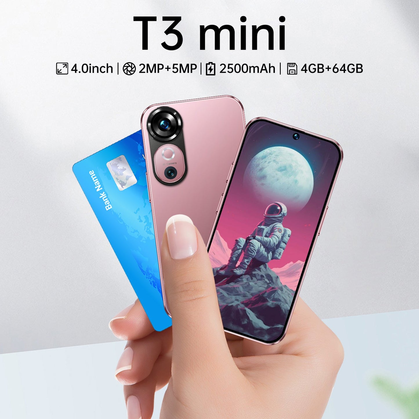 T3 Mini Smartphone Cheap 64g Fast Speed Original 2500mah Battery Cell Phone with google Play 3g/4g/5g Mini Mobile Phone