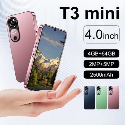 T3 Mini Smartphone Cheap 64g Fast Speed Original 2500mah Battery Cell Phone with google Play 3g/4g/5g Mini Mobile Phone