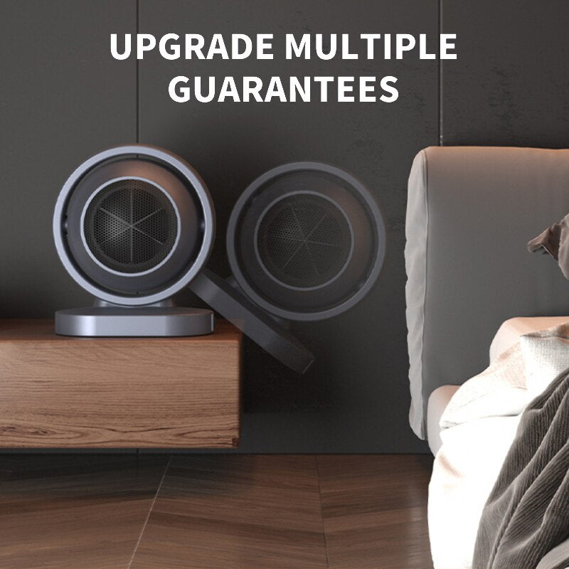 Mini Portable Quiet Adjustable Angle Desktop Fast Heating Wire Space Air Hot Electric Fan Heater for Winter Office Bedroom House