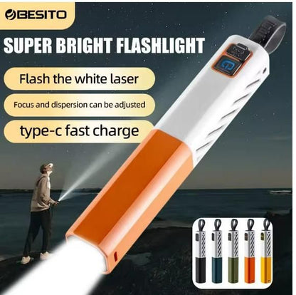 Mini Rechargeable Portable Camping Laser Flashlight