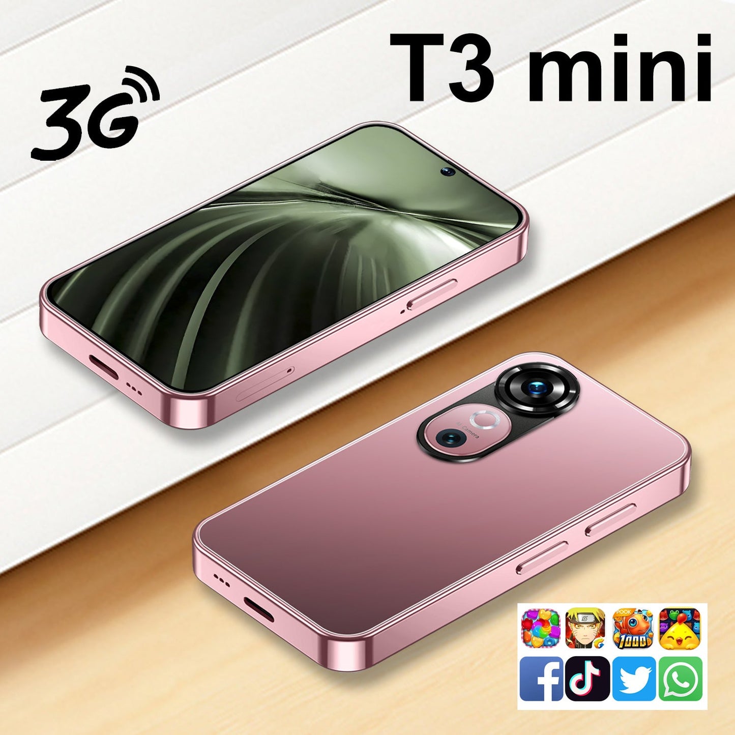 T3 Mini Smartphone Cheap 64g Fast Speed Original 2500mah Battery Cell Phone with google Play 3g/4g/5g Mini Mobile Phone