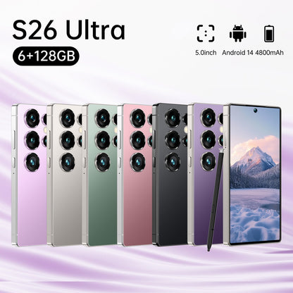 S26 Ultra Mini Smartphone 5.0 Inch 6GB+128GB Android 14 Smartphone 5G HD Screen Face Unlock
